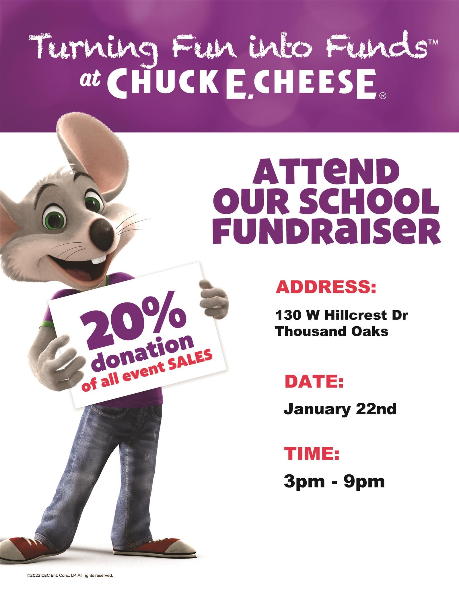  Chuck E. Cheese 1-22-25